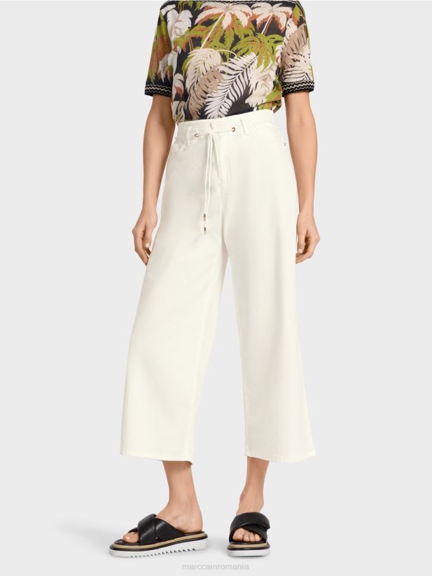 blugi „regândiți împreună” cu cinci buzunare Marc Cain aproape alb îmbrăcăminte 4826HH795