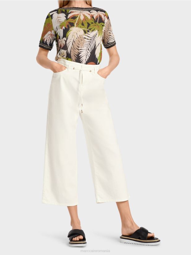 blugi „regândiți împreună” cu cinci buzunare Marc Cain aproape alb îmbrăcăminte 4826HH795