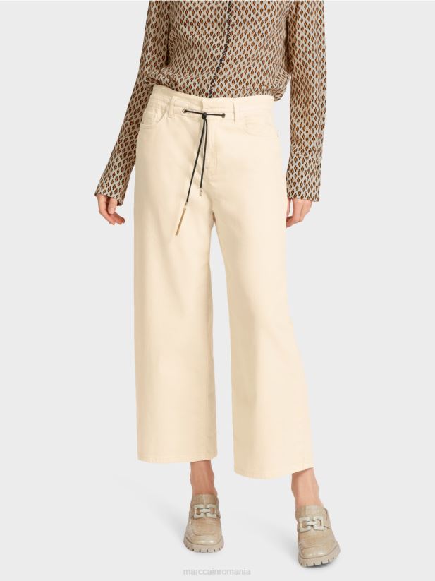 blugi „regândiți împreună” cu cinci buzunare Marc Cain cremă îmbrăcăminte 4826HH792