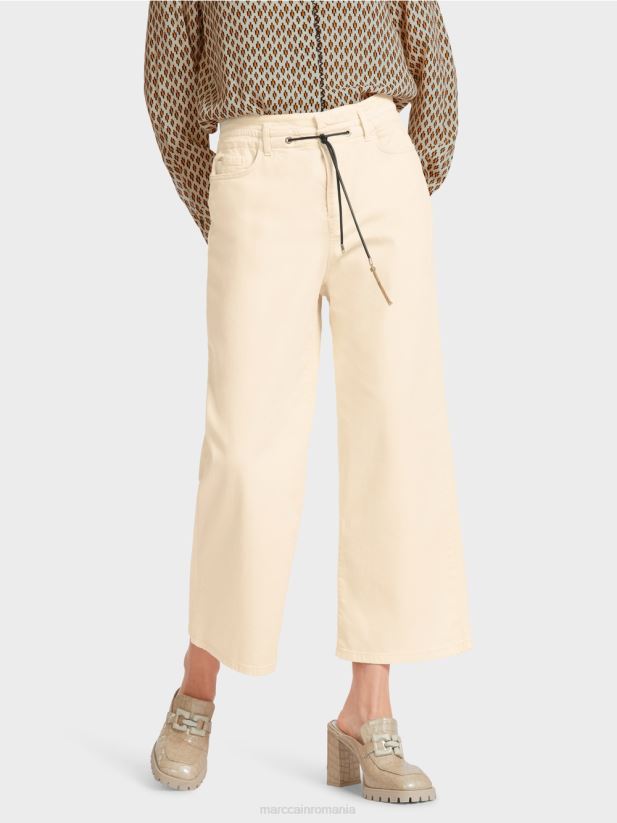 blugi „regândiți împreună” cu cinci buzunare Marc Cain cremă îmbrăcăminte 4826HH792