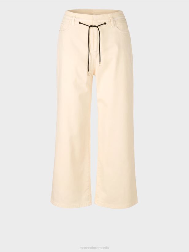 blugi „regândiți împreună” cu cinci buzunare Marc Cain cremă îmbrăcăminte 4826HH792