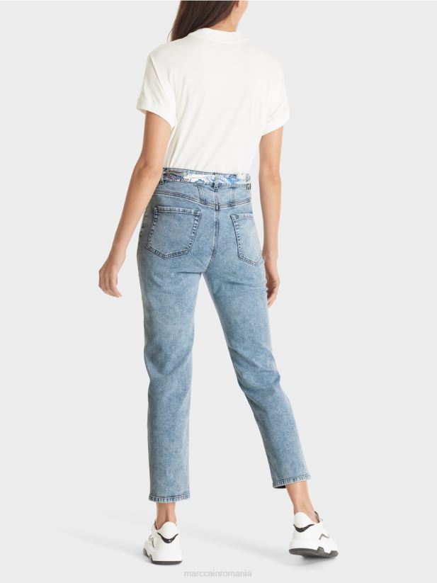 blugi riad „regândiți împreună”. Marc Cain albastru vintage îmbrăcăminte 4826HH783