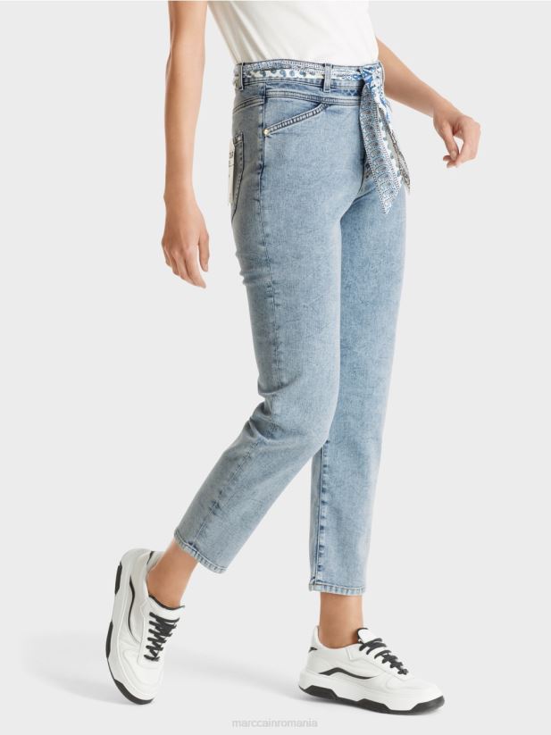 blugi riad „regândiți împreună”. Marc Cain albastru vintage îmbrăcăminte 4826HH783