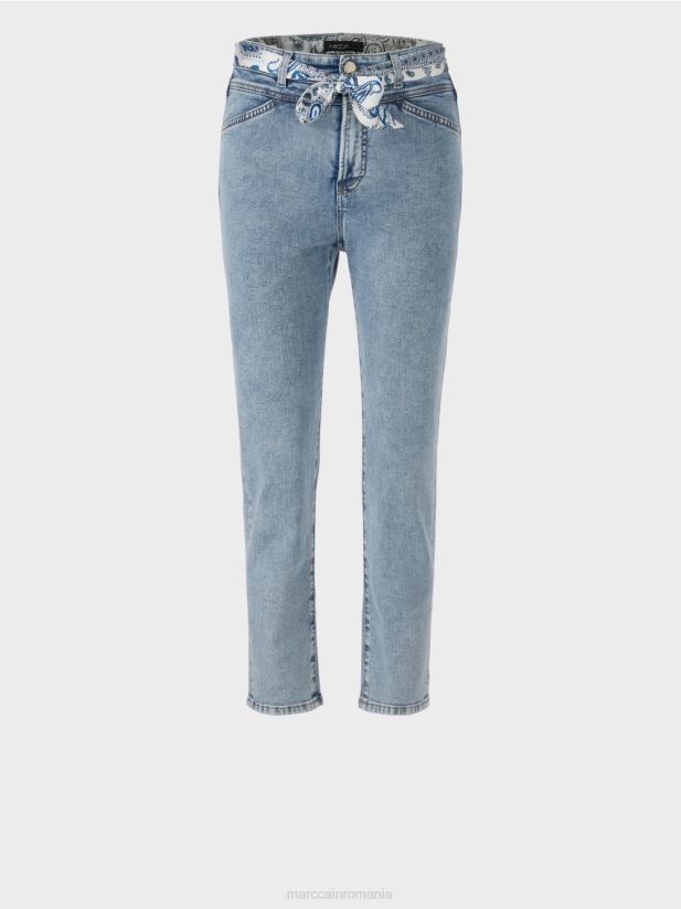 blugi riad „regândiți împreună”. Marc Cain albastru vintage îmbrăcăminte 4826HH783