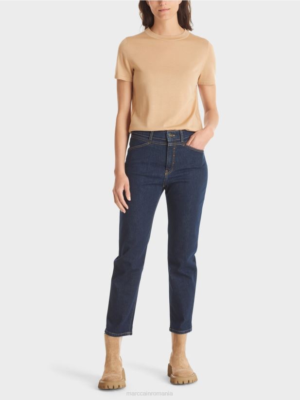 blugi riad „regândiți împreună”. Marc Cain indigo vintage îmbrăcăminte 4826HH780