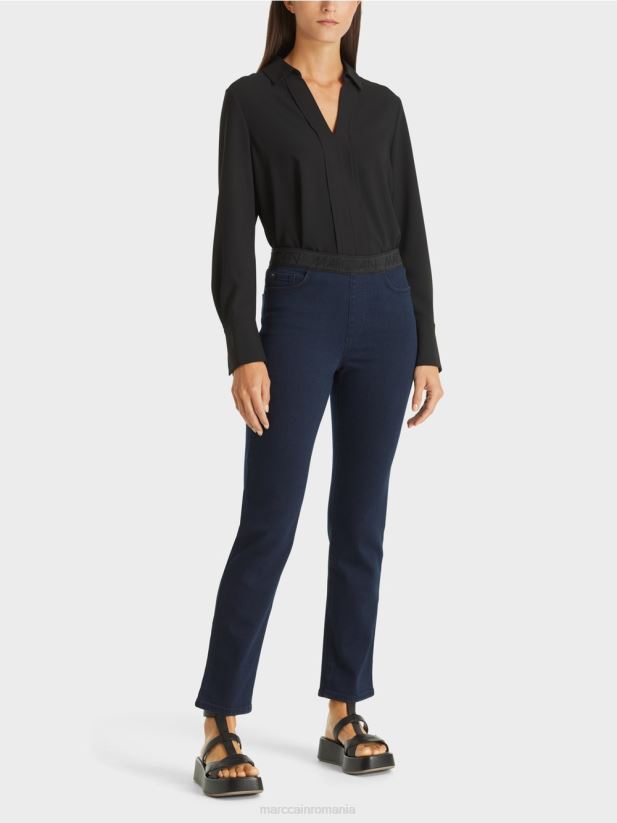 blugi siena „regândiți împreună”. Marc Cain albastru miezul nopții îmbrăcăminte 4826HH817