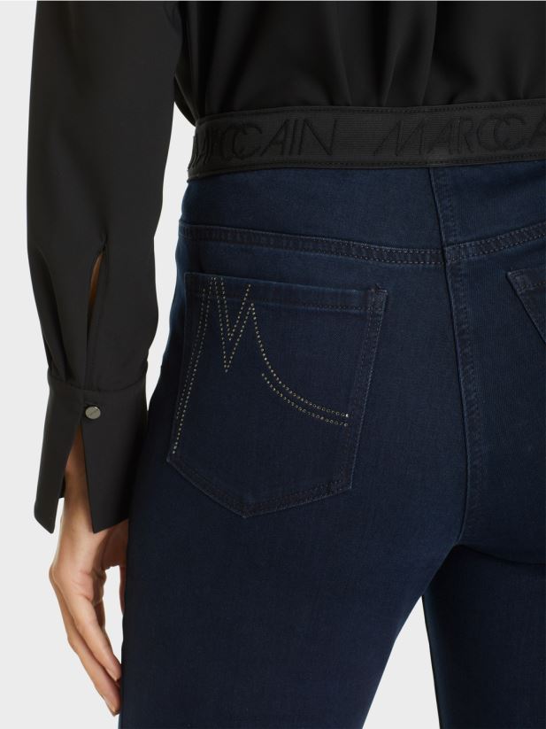 blugi siena „regândiți împreună”. Marc Cain albastru miezul nopții îmbrăcăminte 4826HH817