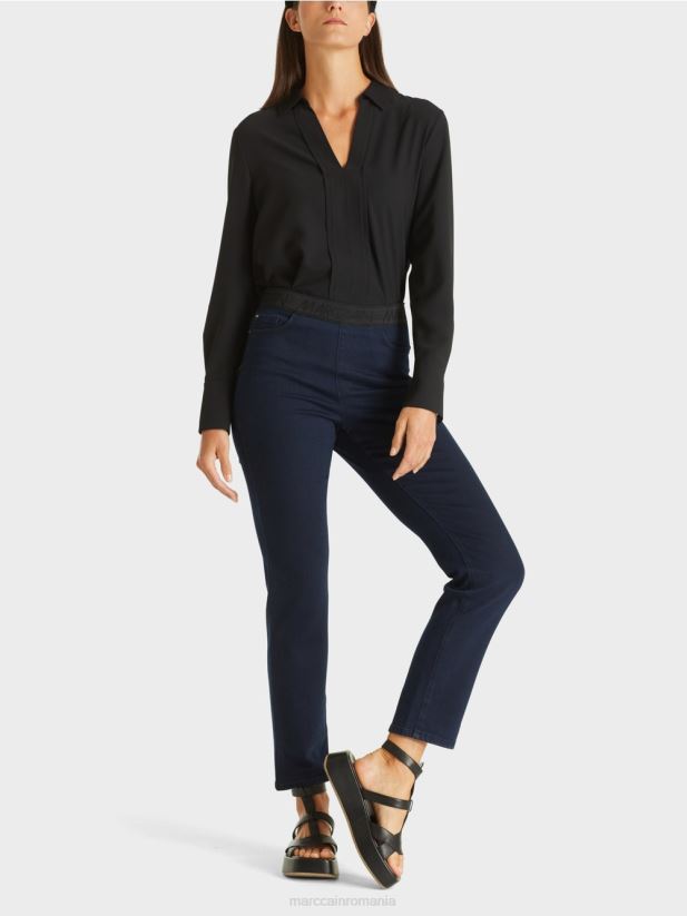 blugi siena „regândiți împreună”. Marc Cain albastru miezul nopții îmbrăcăminte 4826HH817