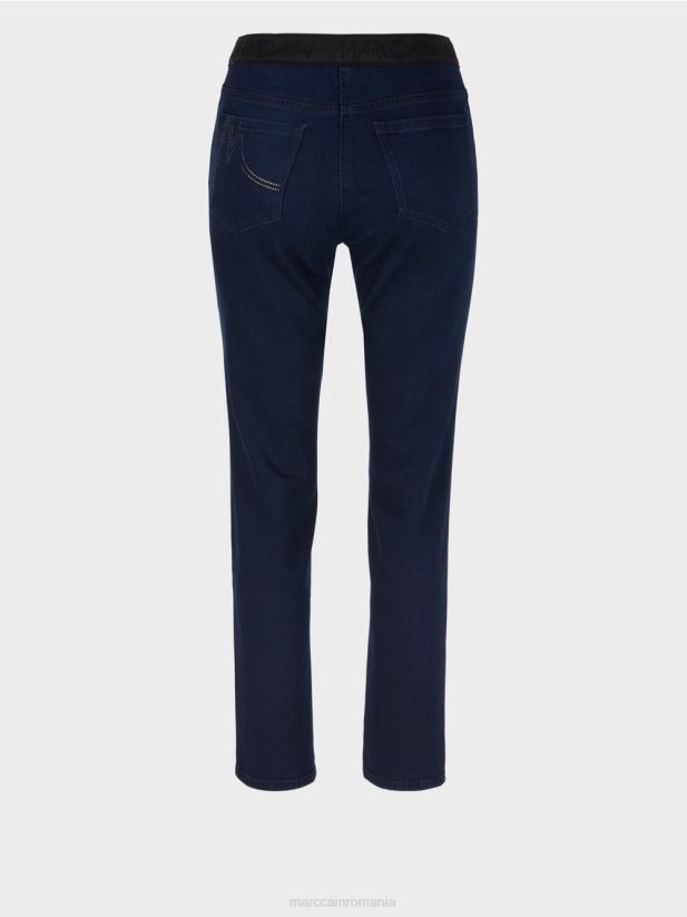 blugi siena „regândiți împreună”. Marc Cain albastru miezul nopții îmbrăcăminte 4826HH817