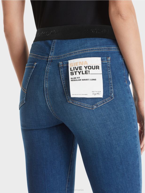 blugi siena „regândiți împreună”. Marc Cain denim albastru îmbrăcăminte 4826HH775