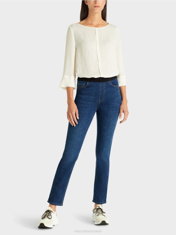 blugi siena „regândiți împreună”. Marc Cain denim albastru îmbrăcăminte 4826HH821