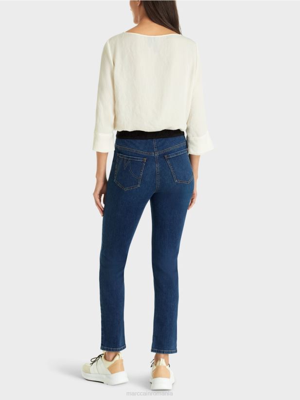 blugi siena „regândiți împreună”. Marc Cain denim albastru îmbrăcăminte 4826HH821