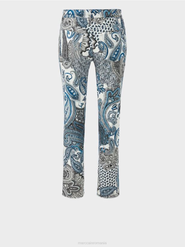 blugi sikar „regândiți împreună”. Marc Cain albastru vintage îmbrăcăminte 4826HH782