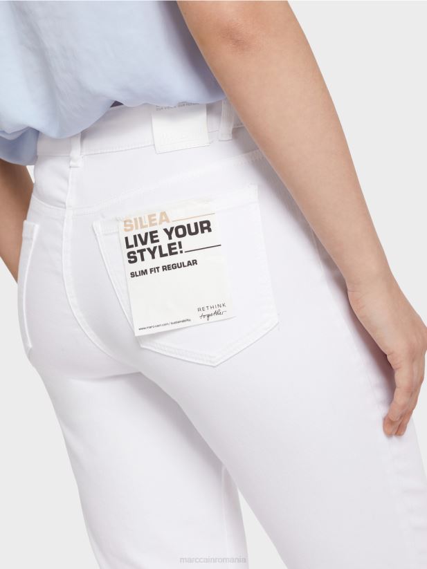 blugi silea „regândiți împreună”. Marc Cain alb îmbrăcăminte 4826HH798