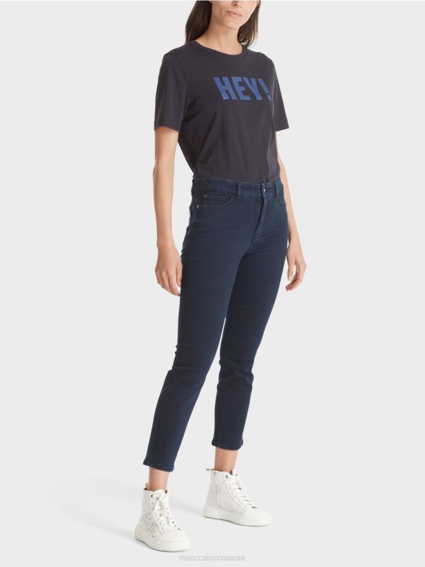 blugi silea „regândiți împreună”. Marc Cain albastru miezul nopții îmbrăcăminte 4826HH773