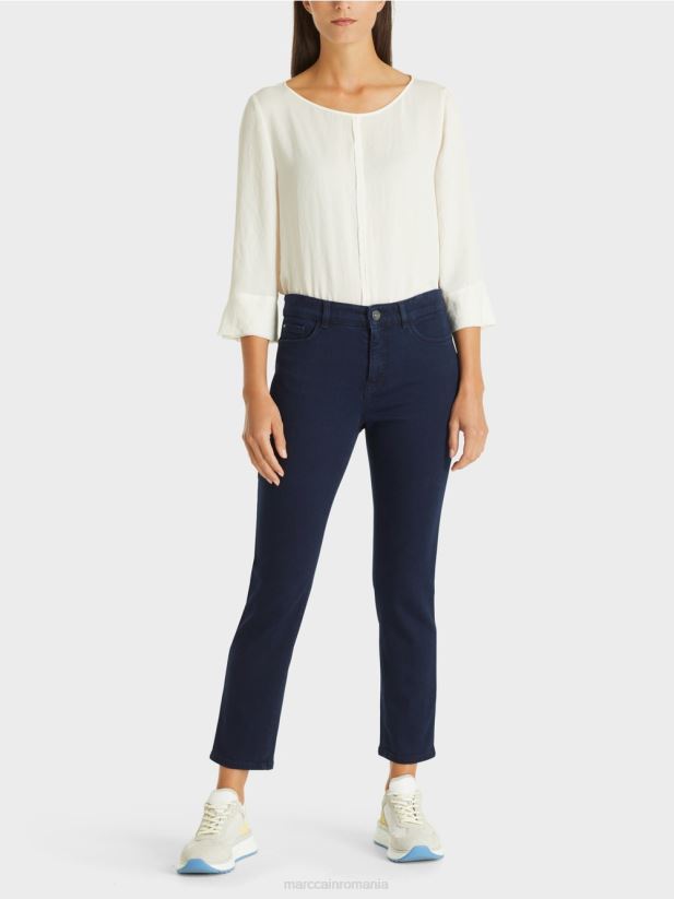 blugi silea „regândiți împreună”. Marc Cain albastru miezul nopții îmbrăcăminte 4826HH824