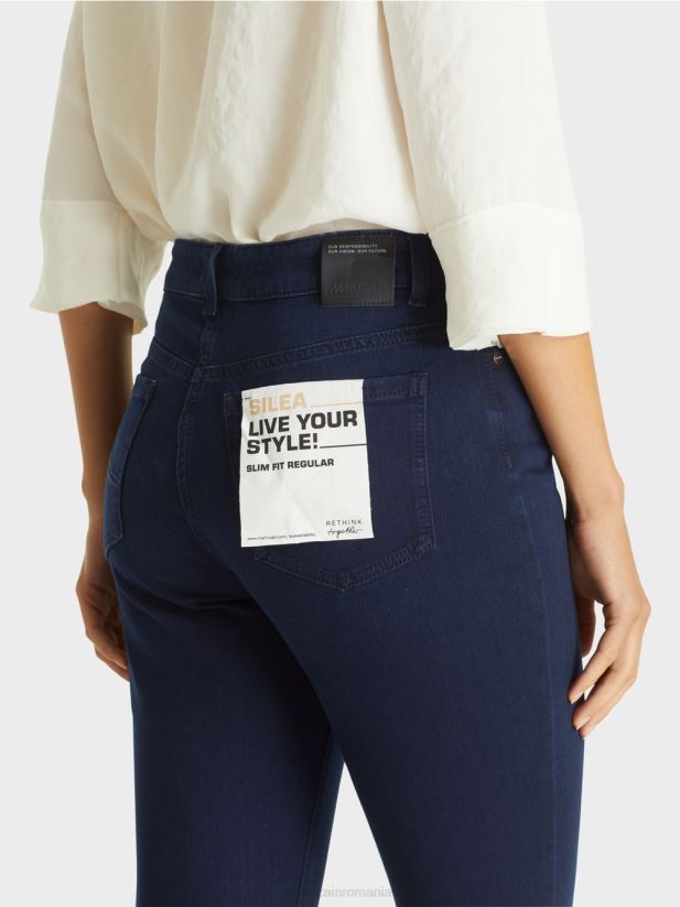 blugi silea „regândiți împreună”. Marc Cain albastru miezul nopții îmbrăcăminte 4826HH824
