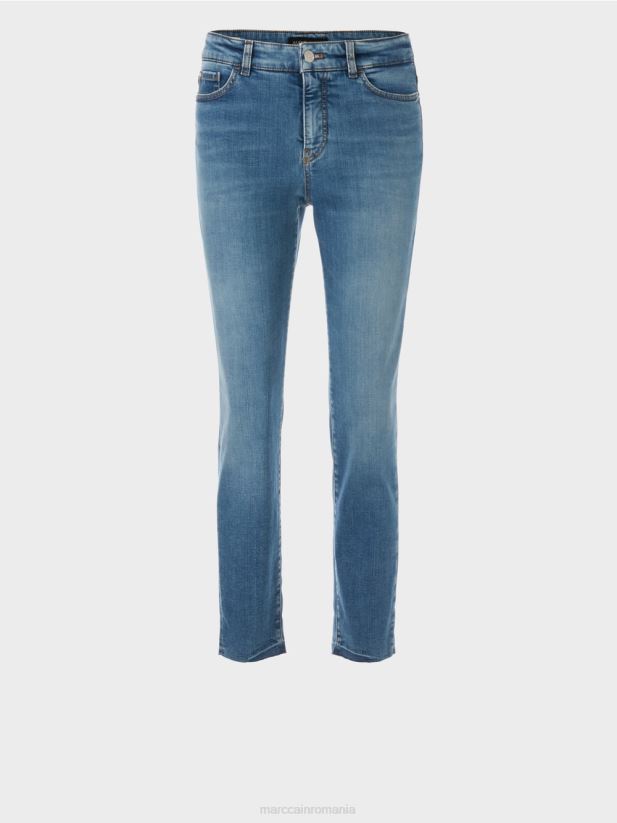 blugi silea „regândiți împreună”. Marc Cain albastru vintage îmbrăcăminte 4826HH786