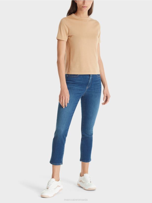 blugi silea „regândiți împreună”. Marc Cain denim albastru îmbrăcăminte 4826HH777