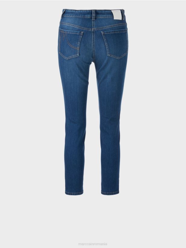 blugi silea „regândiți împreună”. Marc Cain denim albastru îmbrăcăminte 4826HH777