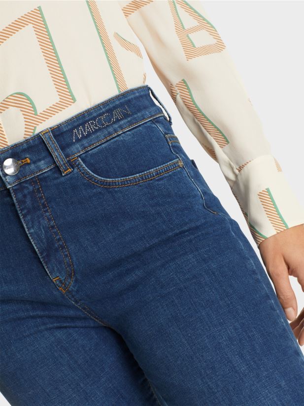 blugi silea „regândiți împreună”. Marc Cain denim albastru îmbrăcăminte 4826HH814