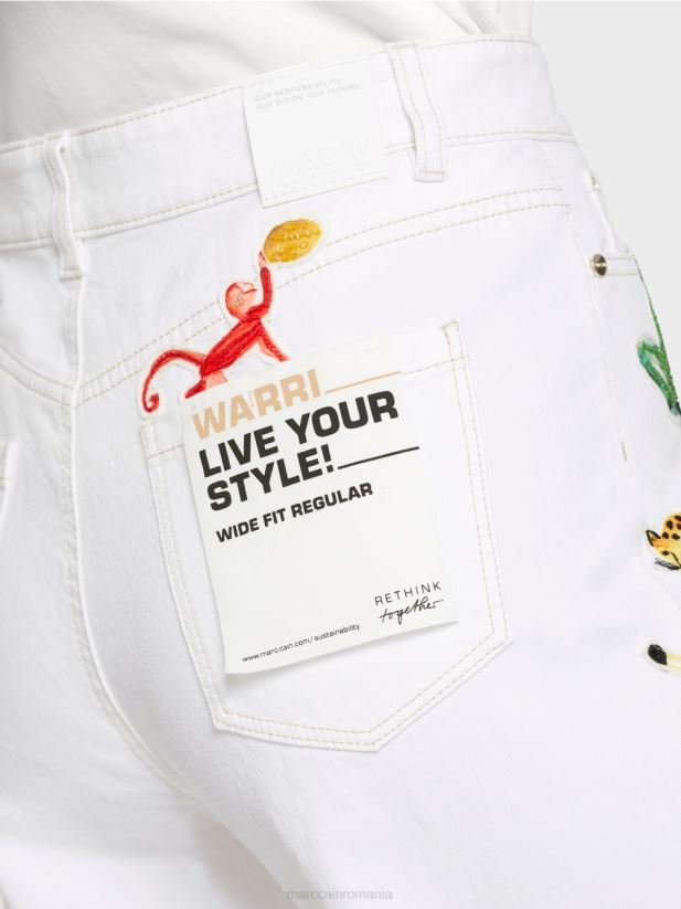 blugi warri „regândiți împreună”. Marc Cain aproape alb îmbrăcăminte 4826HH800