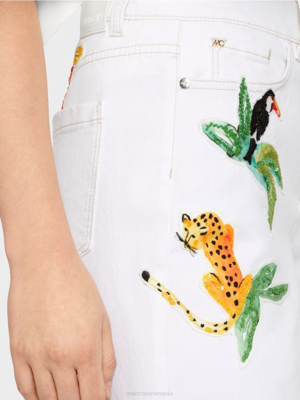 blugi warri „regândiți împreună”. Marc Cain aproape alb îmbrăcăminte 4826HH800