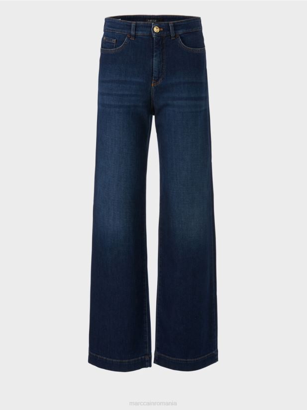 blugi warri „regândiți împreună”. Marc Cain indigo vintage îmbrăcăminte 4826HH784