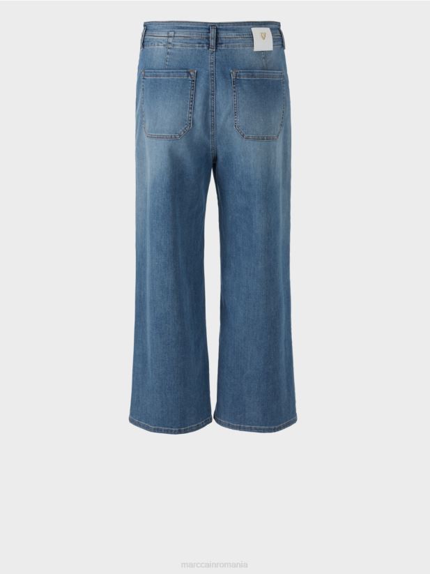 blugi wylie cu snur Marc Cain denim albastru îmbrăcăminte 4826HH787