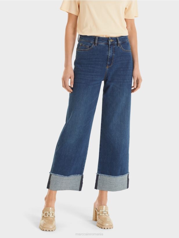 „regândiți împreună” blugi fes Marc Cain denim albastru îmbrăcăminte 4826HH826