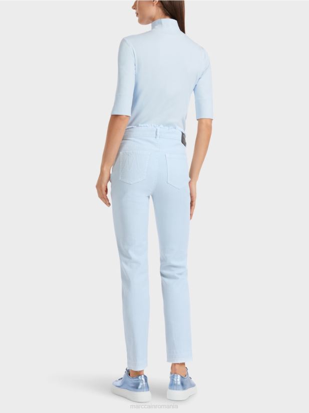 „regândiți împreună” blugi silea Marc Cain albastru pudra moale îmbrăcăminte 4826HH757