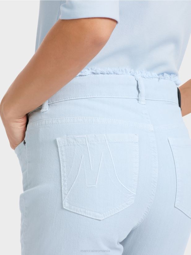 „regândiți împreună” blugi silea Marc Cain albastru pudra moale îmbrăcăminte 4826HH757
