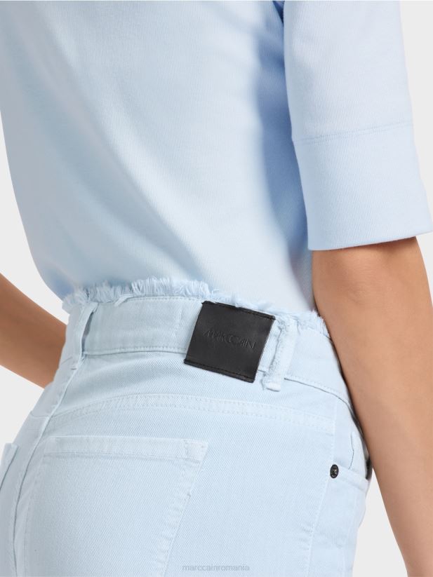 „regândiți împreună” blugi silea Marc Cain albastru pudra moale îmbrăcăminte 4826HH757