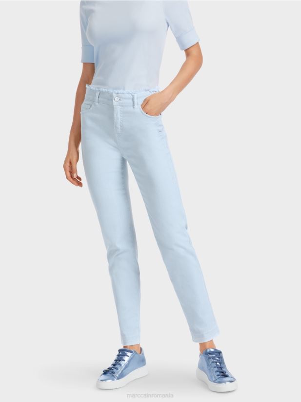 „regândiți împreună” blugi silea Marc Cain albastru pudra moale îmbrăcăminte 4826HH757