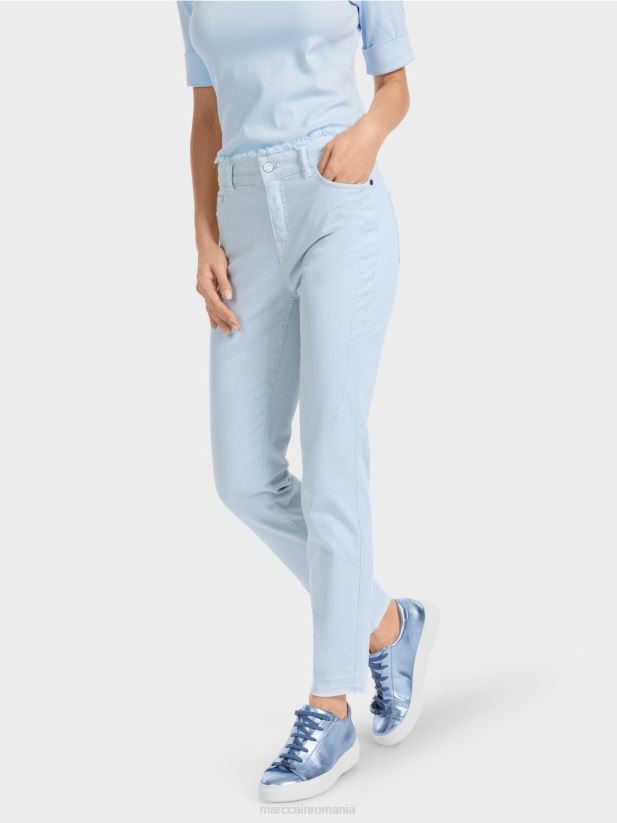 „regândiți împreună” blugi silea Marc Cain albastru pudra moale îmbrăcăminte 4826HH757