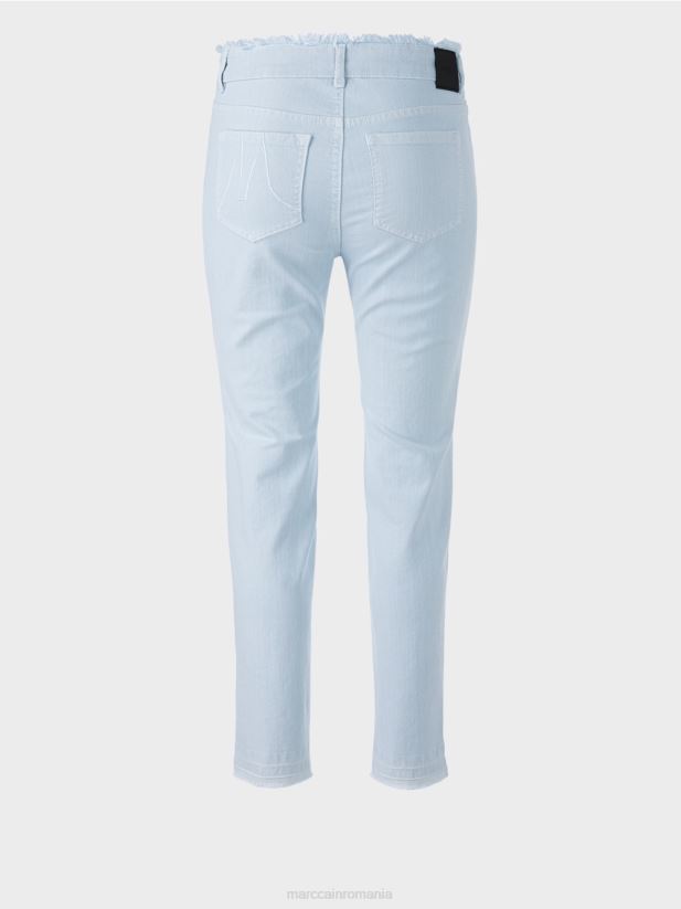 „regândiți împreună” blugi silea Marc Cain albastru pudra moale îmbrăcăminte 4826HH757