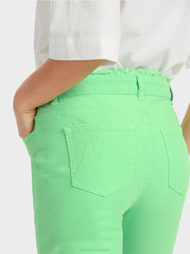 „regândiți împreună” blugi silea Marc Cain verde strălucitor șocant îmbrăcăminte 4826HH758
