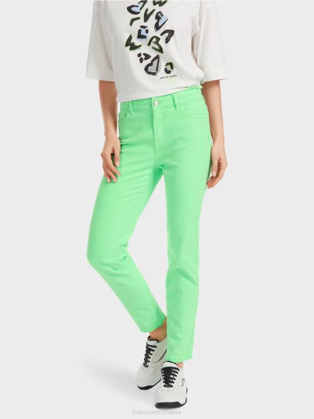 „regândiți împreună” blugi silea Marc Cain verde strălucitor șocant îmbrăcăminte 4826HH758