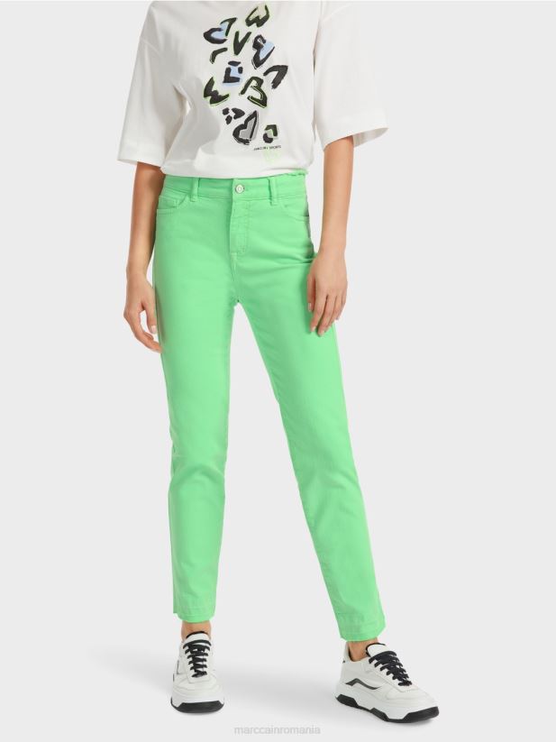 „regândiți împreună” blugi silea Marc Cain verde strălucitor șocant îmbrăcăminte 4826HH758
