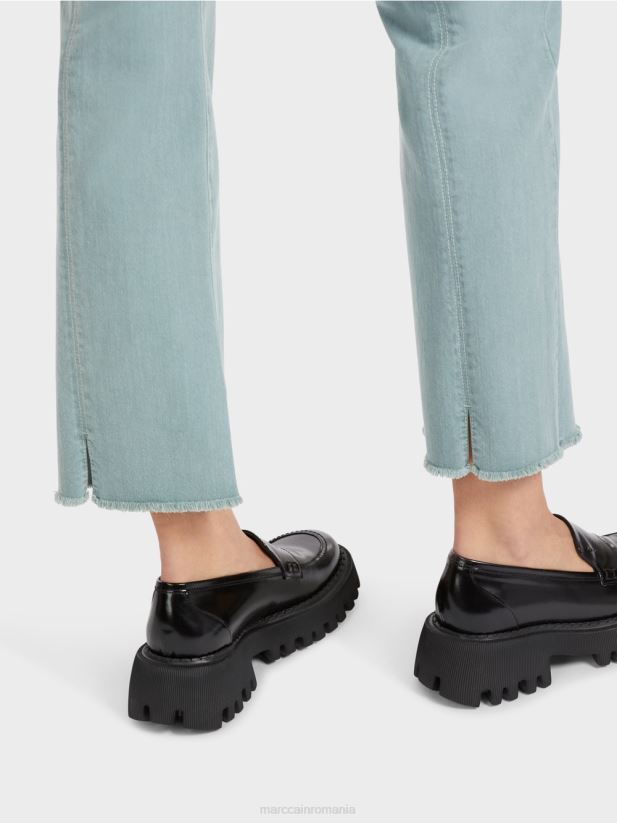 „regândiți împreună” pantaloni forli Marc Cain albastru închis la cer îmbrăcăminte 4826HH790