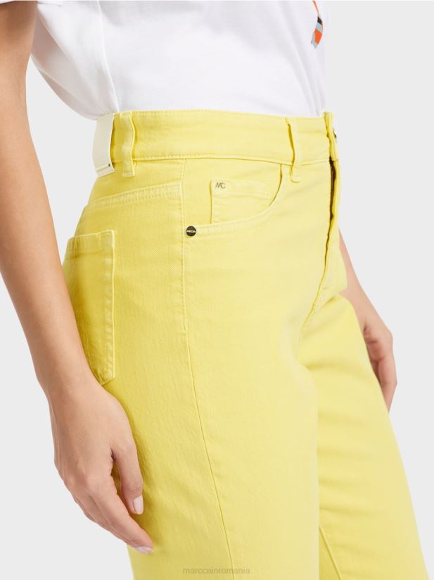 „regândiți împreună” pantaloni forli Marc Cain lămâie moale îmbrăcăminte 4826HH789