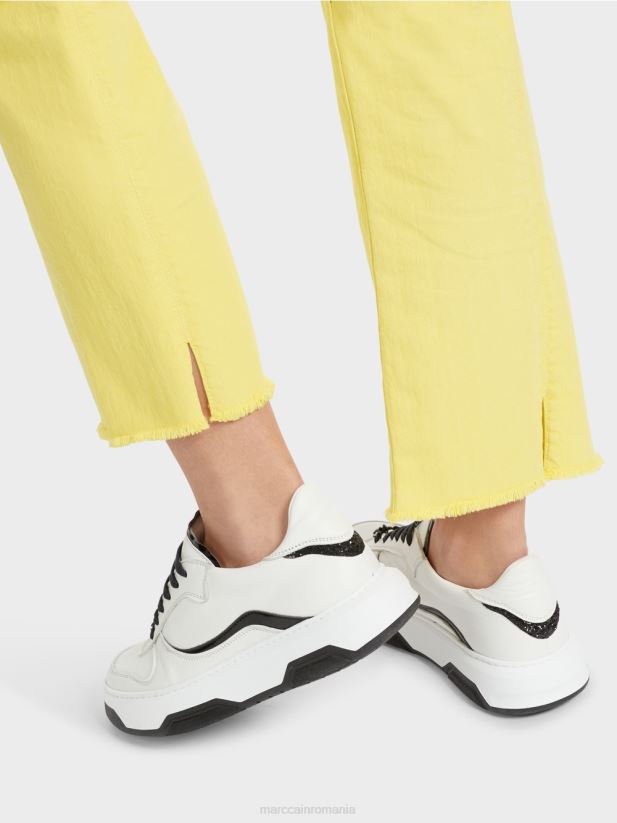 „regândiți împreună” pantaloni forli Marc Cain lămâie moale îmbrăcăminte 4826HH789