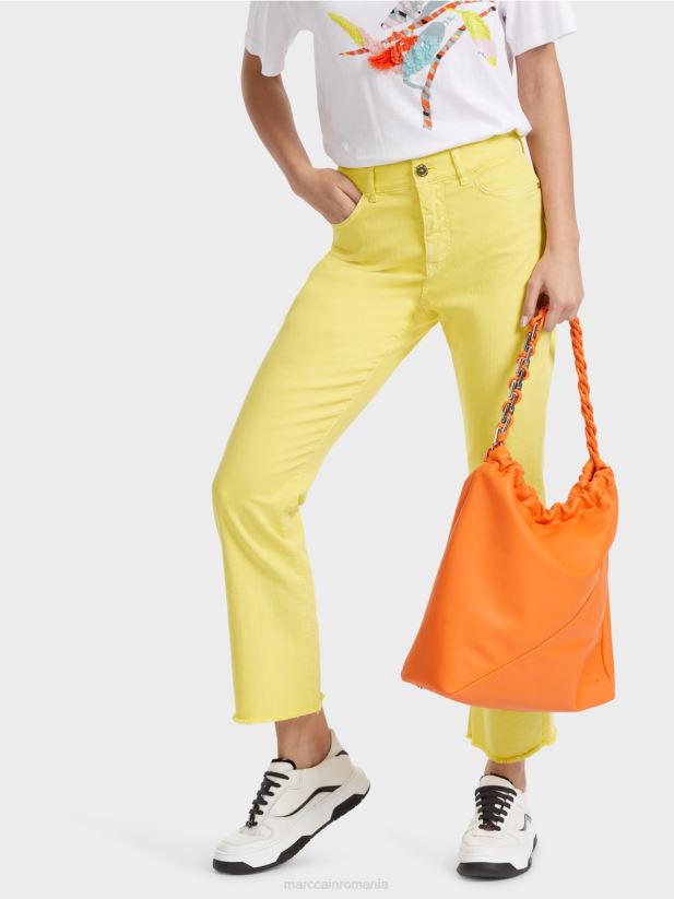 „regândiți împreună” pantaloni forli Marc Cain lămâie moale îmbrăcăminte 4826HH789
