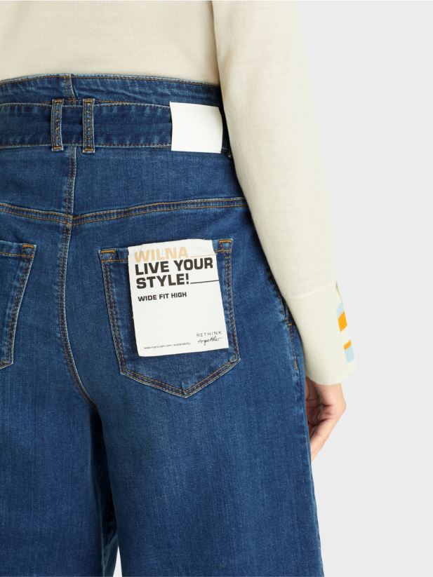 va „regândi împreună” blugii Marc Cain denim albastru îmbrăcăminte 4826HH828