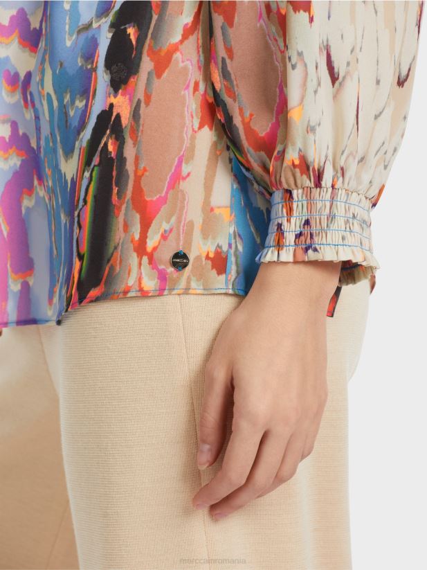 bluză colorată „rethink together”. Marc Cain cer întunecat de vară îmbrăcăminte 4826HH853