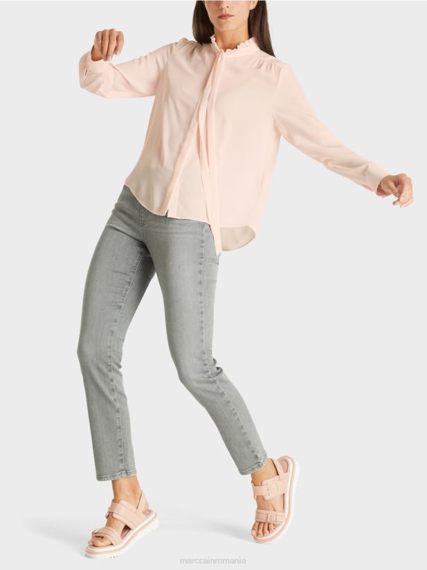 bluză curgătoare Marc Cain roz pur nou îmbrăcăminte 4826HH997