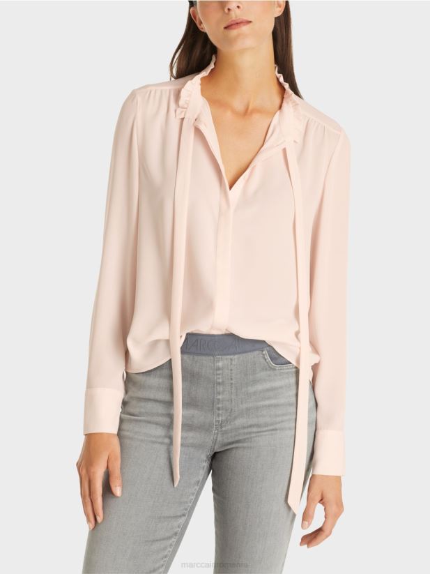 bluză curgătoare Marc Cain roz pur nou îmbrăcăminte 4826HH997