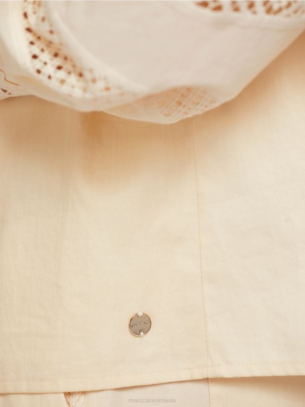 bluză de inspirație etnică Marc Cain cremă îmbrăcăminte 4826HH911