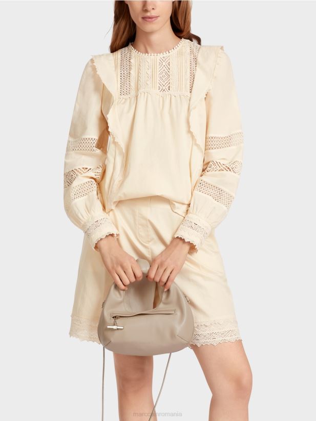 bluză de inspirație etnică Marc Cain cremă îmbrăcăminte 4826HH911