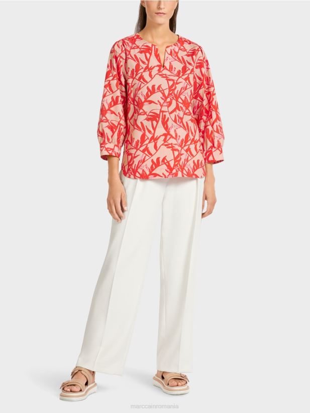 bluză de vară Marc Cain bronz strălucitor îmbrăcăminte 4826HH968